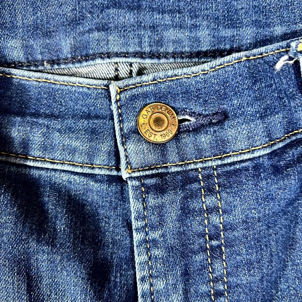 Gap Jeans Womens‎ 32x14 Blue Cotton Stretch Medium Wash High Rise True Skinny